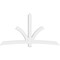 Ekena Millwork Davenport Architectural Grade PVC Gable Bracket, 108"W x 58 1/2"H x 4"D x 6"F, 13/12 Pitch GBP108X59X0406DAV00 - alternate 3